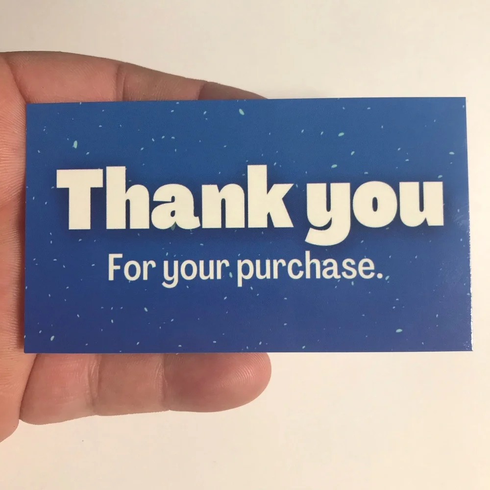 30 thank you for your purchase cards